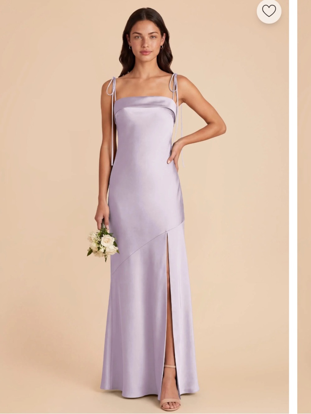 Birdy Grey - Lizzie Dress in Matte Satin - Dusty Lilac